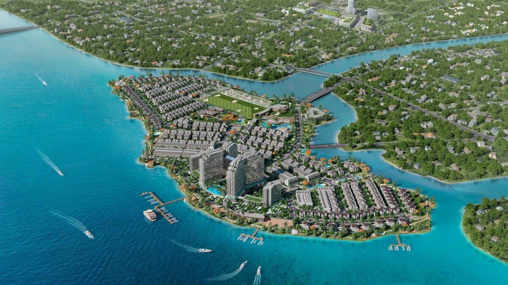 Cảnh toàn khu Centria Island Tân Vạn - Đảo Kim Quy